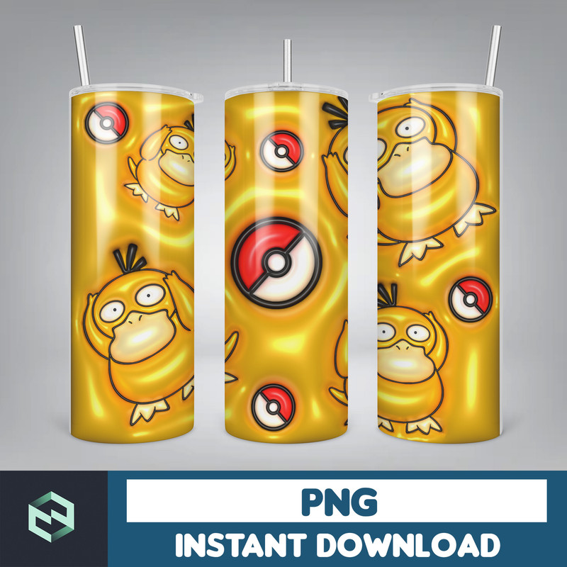 Bubble Wrap, 3D Inflated Puff Tumbler Wrap PNG, Cartoon Tumbler Design, 20oz Tumbler Wrap, Digital Download (24).jpg