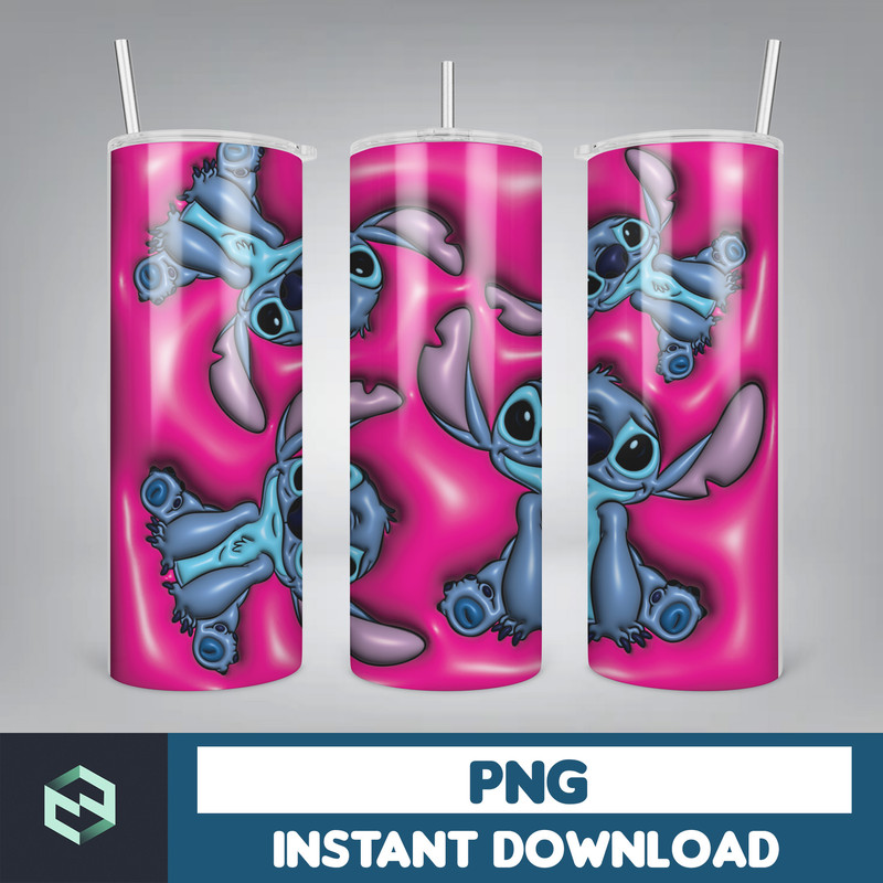 Stitch Bubble Wrap - 3D Inflated Puff Tumbler Wrap PNG, Tumbler Design, 20oz Tumbler Wrap, Digital Download (4).jpg