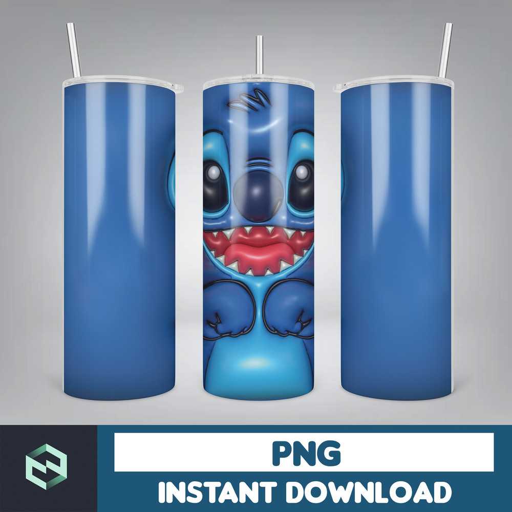 Stitch Bubble Wrap - 3D Inflated Puff Tumbler Wrap PNG, Tumbler Design, 20oz Tumbler Wrap, Digital Download (11).jpg