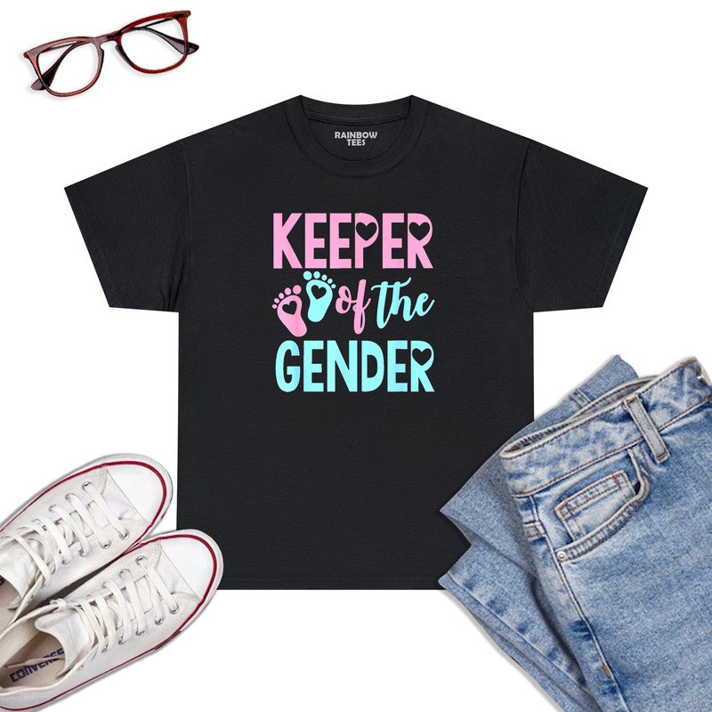 Gender-Reveal-Keeper-Of-The-Gender-T-Shirt,-Gender-Reveal-T-Shirt-Black.jpg