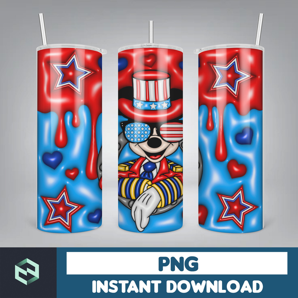 Bubble Wrap - 3D Inflated Puff Tumbler Wrap PNG, 4th of July Tumbler Design, 20oz Tumbler Wrap, Digital Download (7).jpg