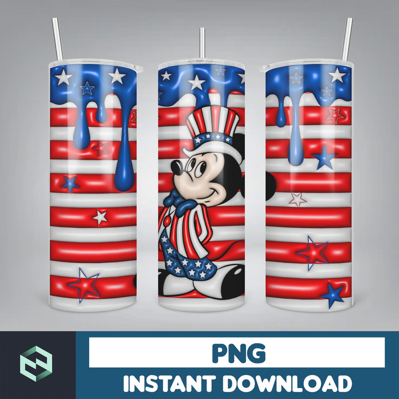 Bubble Wrap - 3D Inflated Puff Tumbler Wrap PNG, 4th of July Tumbler Design, 20oz Tumbler Wrap, Digital Download (8).jpg