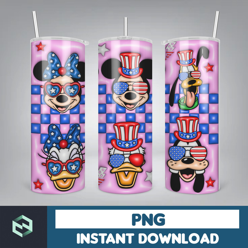 Bubble Wrap - 3D Inflated Puff Tumbler Wrap PNG, 4th of July Tumbler Design, 20oz Tumbler Wrap, Digital Download (11).jpg