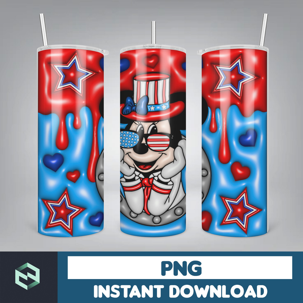 Bubble Wrap - 3D Inflated Puff Tumbler Wrap PNG, 4th of July Tumbler Design, 20oz Tumbler Wrap, Digital Download (16).jpg