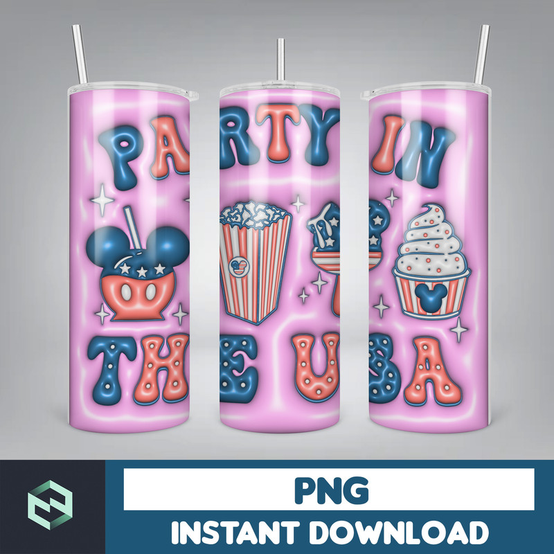 Bubble Wrap - 3D Inflated Puff Tumbler Wrap PNG, 4th of July Tumbler Design, 20oz Tumbler Wrap, Digital Download (18).jpg