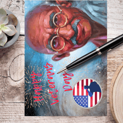 happy veterans day! digital greeting card with the leader mahatma gandhi.