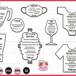 care instructions bundle svg care instructions bundle svg