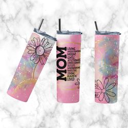 Mother's Day Tumbler, Mother's Day Straight Tapered wrap Skinny Tumbler, Mother's Day Sublimation wrap Skinny Tumbler