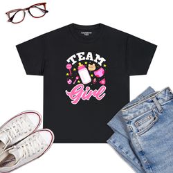 gender reveal team girl t-shirts