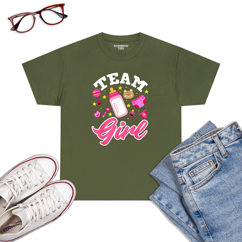 Gender-Reveal-Team-Girl-T-Shirt-2-Military-Green.jpg