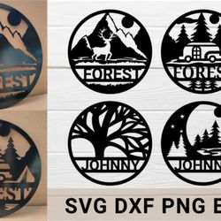 camping and tree decor bundle svg camping and tree decor bundle svg
