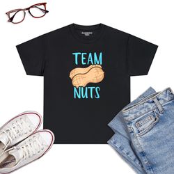 Gender Reveal Team Nuts Boy Matching Family Baby Party T-Shirt