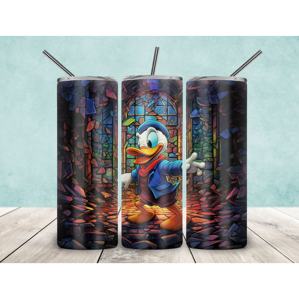 Donald Duck 20oz Skinny Tumbler PNG, Cartoon Sublimation, Skinny Tumbler 20oz, Donald Tumbler Png, Donald Sublimation, Donald Duck PNG.jpg