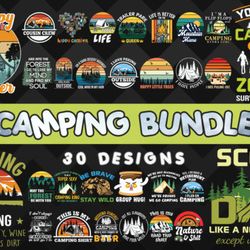 camping bundle svg 30 designs camping bundle svg 30 designs