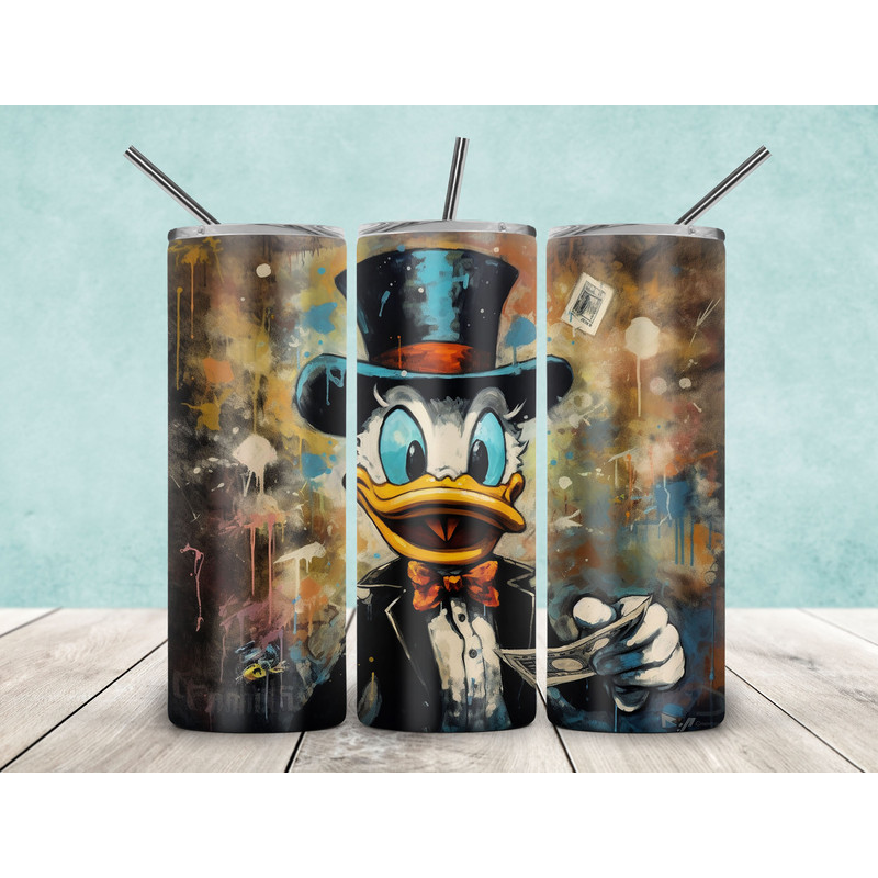 Donald Duck 20oz Skinny Tumbler PNG, Cartoon Sublimation, Skinny Tumbler 20oz, Donald Tumbler Png, Donald Sublimation, Donald Duck PNG-1.jpg