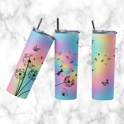 butterfly tumbler, butterfly add text straight tapered wrap skinny tumbler, butterfly sublimation wrap skinny tumbler