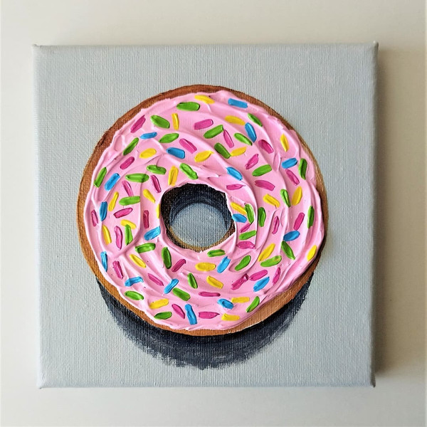 Dessert-painting-donut-art-impasto-kitchen-wall-decor.jpg