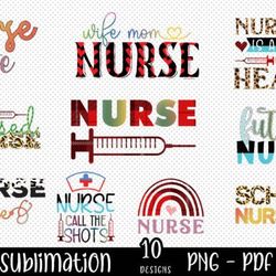 nurse sublimation bundle | 10 designs nurse sublimation bundle | 10 designs