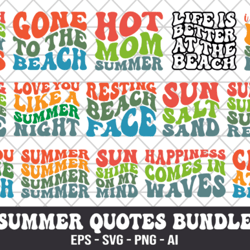 summer quotes retro design bundle svg summer quotes retro design bundle svg