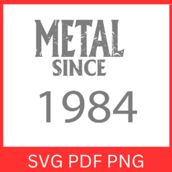 metal since 1984 svg
