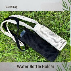 Water Bottle Holder Without Phone Pocket with Shoulder Strap for Beach, Travel,Walking and shopping.