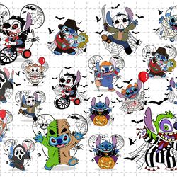 15 bundle halloween stitch svg, stitch halloween svg, stitch cut file, layered cut file, blue alien svg, halloween svg,