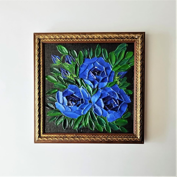 Blue-flowers-roses-acrylic-painting-textured-art-in-a-frame.jpg