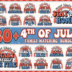 patriot day matching family shirt png bundle, happy fourth of july png bundle, most likely to chill the fourth out png,