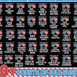 fourth of july matching family shirt svg bundle, happy independence day svg bundle, funny quote for patriot day svg, ins