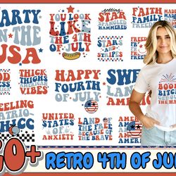 retro 4th of july svg png bundle, 4th of july svg, patriotic svg, independence day svg, fourth of july svg, american fla