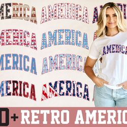 america 4th of july png bundle, usa png, retro america png, american patriotic png, fourth of july t shirt design, subli