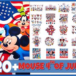 mouse 4th of july png bundle, cartoon 4th july png, independence day bundle, fourth of july designs, 4th of july png, su