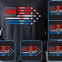custom 4th of july kids shirt png bundle, personalized 4th of july name png, patriotic name toddler png, matching family