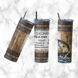 fathers day tumbler, fathers day straight skinny tumbler, fathers day fishing mug sublimation wrap skinny tumbler
