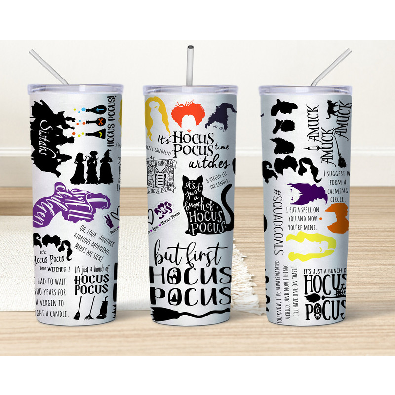 Hocus Pocus 20 oz tumbler wrap, Hocus Pocus waterslide Decal, Sanderson Sisters Sublimation Design, Purple Glitter Png Digital Download-3.jpg