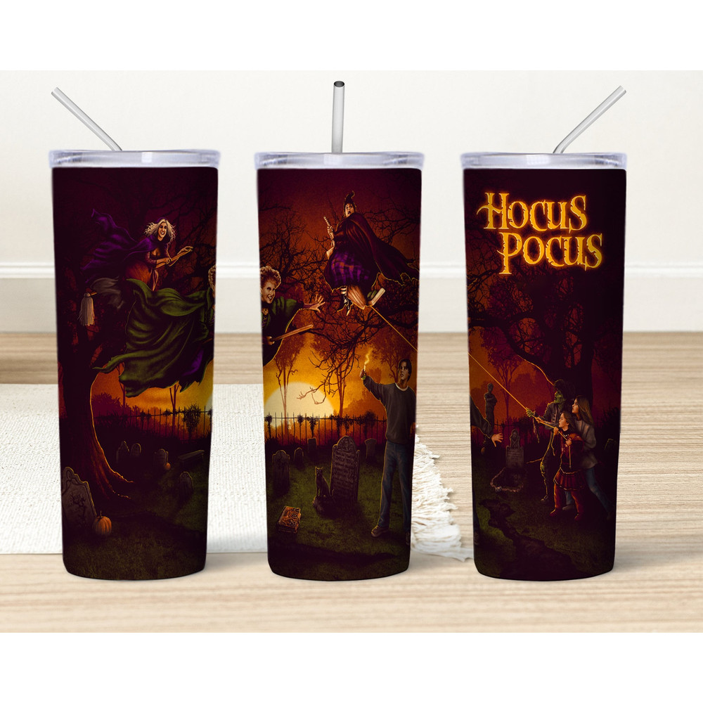 Hocus Pocus Tumbler Design, 20oz Skinny Straight Tumbler Sublimation, Hocus Pocus Sanderson Sisters Png Digital Download For Tumblers.jpg