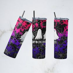 spooky halloween tumbler,spooky halloween straight skinny tumbler,vampire ghost halloween sublimation wrap skinnytumbler