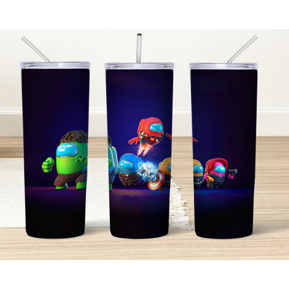 20oz skinny Tumbler Png, Among us, Personalize Tumbler, Tumbler Gift, Sublimation Design, Png File, Instant Digital Download.jpg