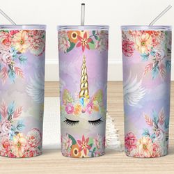 fantasy horse generator tumbler, colorful tumbler, colorful skinny tumbler