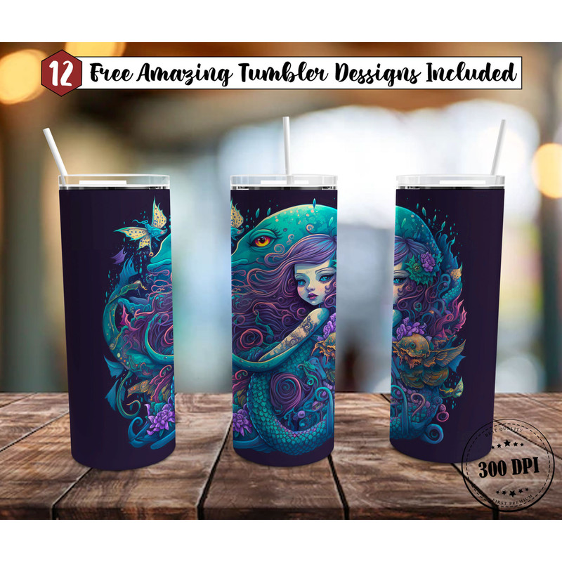 Courageous Spirits Disney Princesses Tumbler, Disney Princesses Skinny Tumbler, Cartoon Characters Skinny Tumbler.jpg