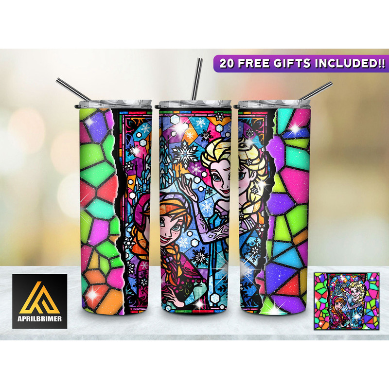 Enchanted Whispers Disney Princesses Tumbler, Disney Princesses Skinny Tumbler, Cartoon Characters Skinny Tumbler.jpg