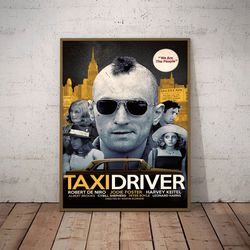 taxi driver poster, cityscape navigator poster, movie poster, film poster, wall art, wall decor, prints, home decor