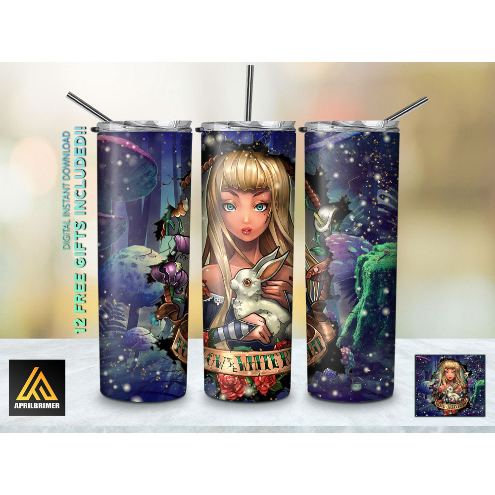 Fairy Tale Legends Disney Princesses Tumbler, Disney Princesses Skinny Tumbler, Cartoon Characters Skinny Tumbler.jpg