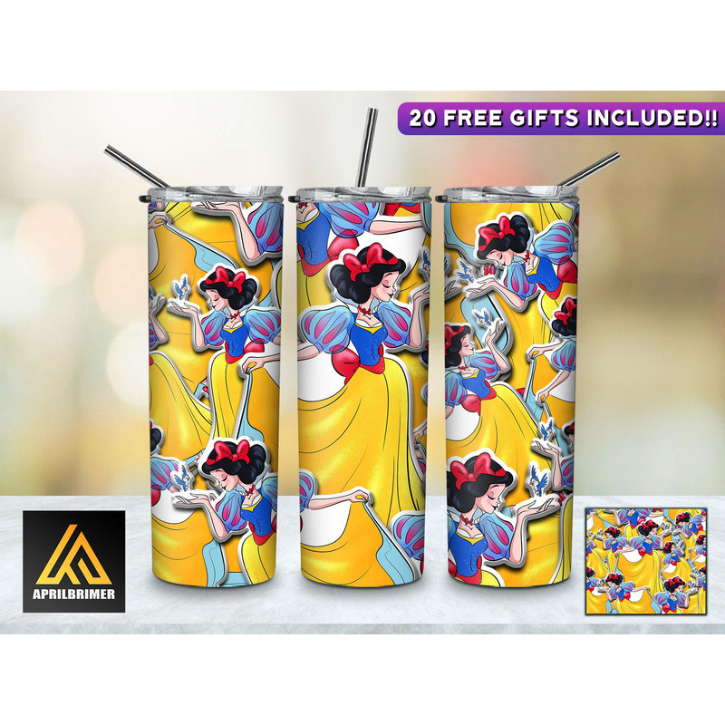 Legendary Heroines Disney Princesses Tumbler, Disney Princesses Skinny Tumbler, Cartoon Characters Skinny Tumbler.jpg