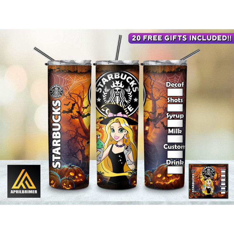 Magical Bond Disney Princesses Tumbler, Disney Princesses Skinny Tumbler, Cartoon Characters Skinny Tumbler.jpg