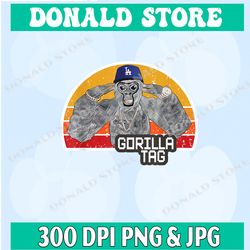 retro gorilla tag shirt, gorilla tag merch monke boys gifts png, png high quality, png, digital download