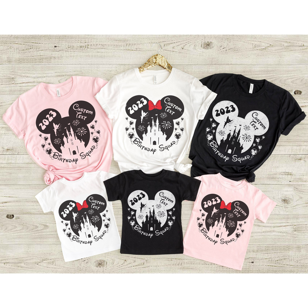 Custom Disney Birthday Shirt, Disney Matching Shirts, Personalized Disney Family Shirt, Disney Mickey Minnie Shirt, Disneyworld Shirts 2023 - 1.jpg