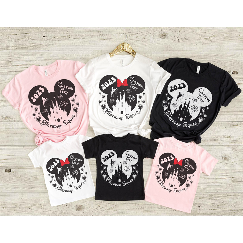 Custom Disney Birthday Shirt, Disney Matching Shirts, Personalized Disney Family Shirt, Disney Mickey Minnie Shirt, Disneyworld Shirts 2023 - 1.jpg