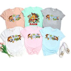 custom toy story family birthday shirts, disney toy