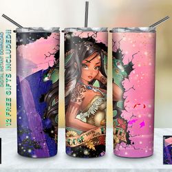timeless royalty disney princesses tumbler, disney princesses skinny tumbler, cartoon characters skinny tumbler